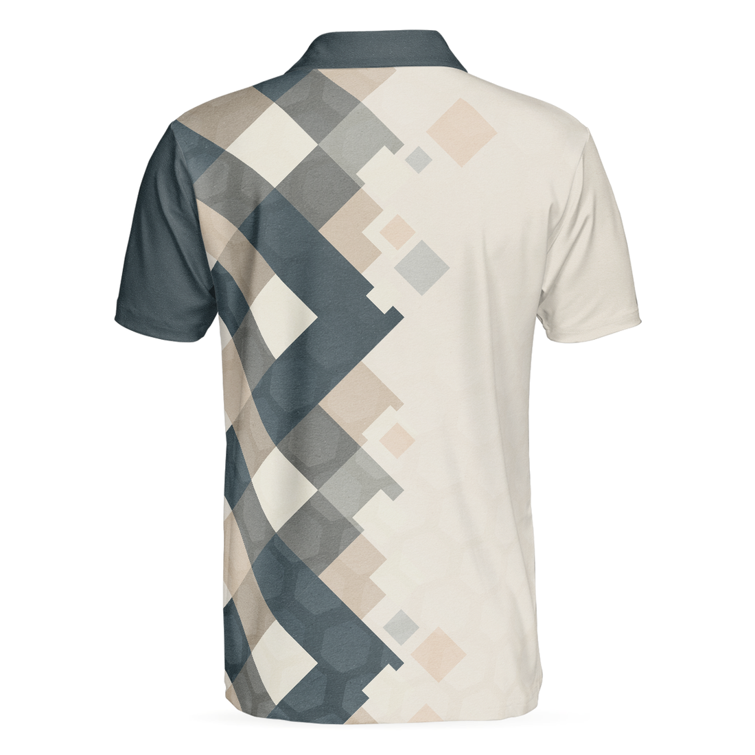 Vintage Pastel Argyle Pattern Polo Shirt For Men - 1