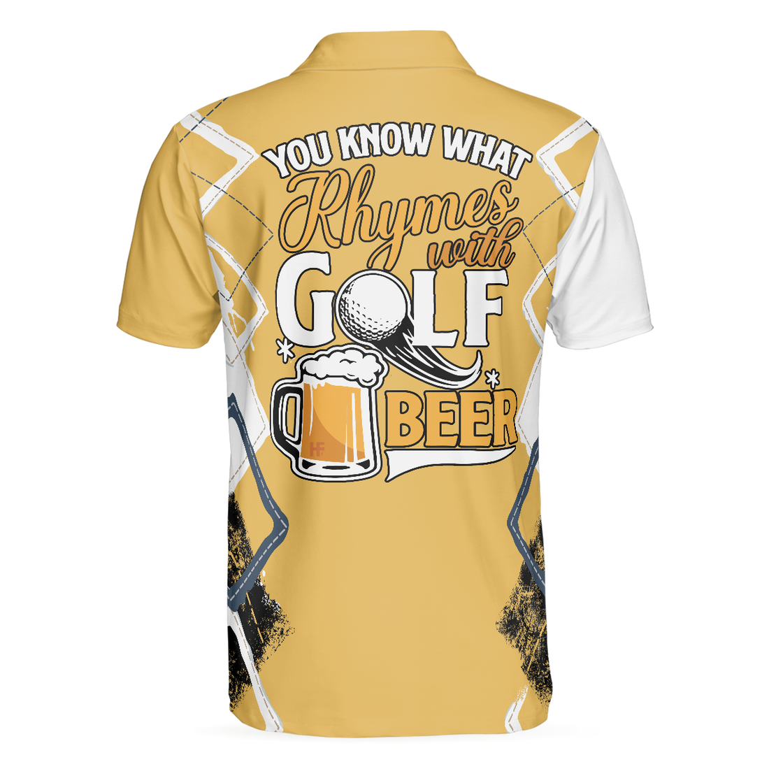 You Know What Rhymes With Golf Beer Polo Shirt Funny Golf Shirt With Sayings Gift For Male Golfers - 1