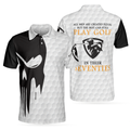 Play Golf In Their Seventies Polo Shirt Best Golf Club Shirt For Men Black And White Golfing Shirt - 1