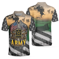 Veteran Proudly Served The US Army Veteran Polo Shirt Proud US Army Veteran Shirt For Men Veteran Gift - 1