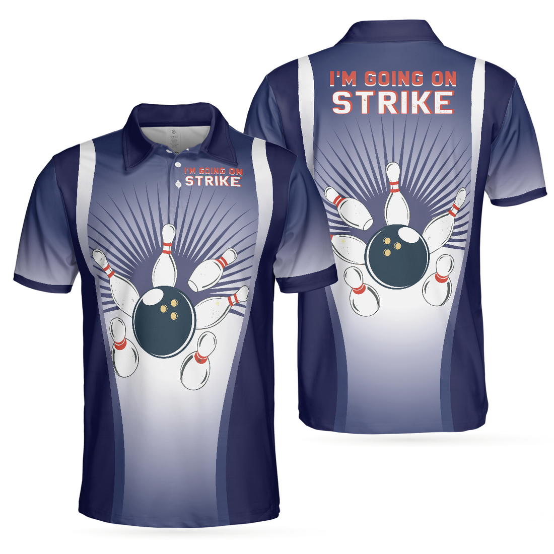 Im Going On Strike Bowling Polo Shirt Striking Bowling Polo Shirt Best Bowling Shirt For Men - 1