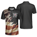 Make America Golf Again Custom Polo Shirt Personalized Black Hornet Nest Pattern American Flag Golf Shirt For Men - 1