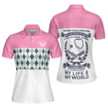 I Was Born To Be A School Nurse Short Sleeve Women Polo Shirt Argyle Pattern Shirt For Nurses Nurse Vibes Shirt - 1