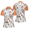 Physic Subject In Orange Short Sleeve Women Polo Shirt Physic Shirt For Women Gift For Physic Teachers - 1