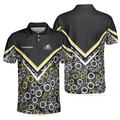 Road Bikes Pattern Polo Shirt Cycling Polo Shirt For Cyclists Sporty Cycling Shirt For Men And Women - 1