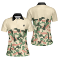 Camouflage Texture Golf Set For Woman Short Sleeve Women Polo Shirt Camo Golf Shirt For Ladies Unique Female Golf Gift - 1