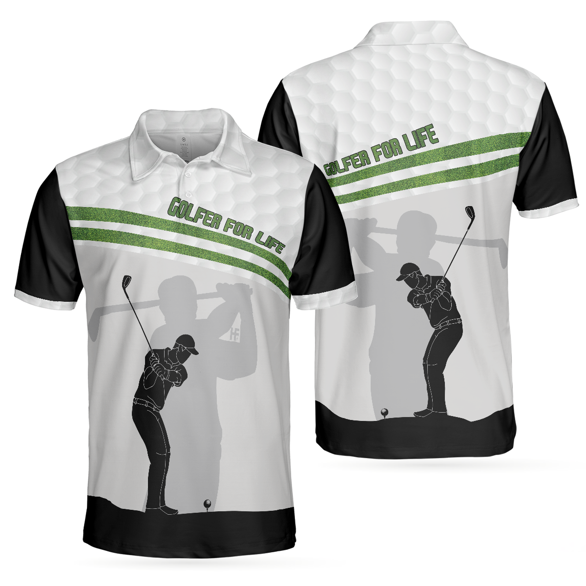 Golfer For Life Golf Polo Shirt Golf Swing Shirt For Male Golfers Best Golf Shirt For Hot Weather - 1