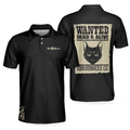 Wanted Dead  Alive Schrodingers Cat Black Polo Shirt For Men - 1