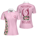 Assuming Im Just An Old Lady Was Your First Mistake V2 Short Sleeve Women Polo Shirt - 1