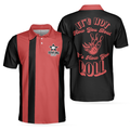 Its Not How You Bowl Its How You Roll Polo Shirt Black And Red Short Sleeve Bowling Shirt For Men - 1