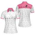 Bowling Is My Heart Bowling Short Sleeve Women Polo Shirt Bowling Balls And Pins Pattern Polo Shirt For Ladies - 1