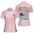 Queen Of The Lanes Bowling Short Sleeve Women Polo Shirt Pink Ladies Bowling Shirt Tenpin Bowling Shirt - 1