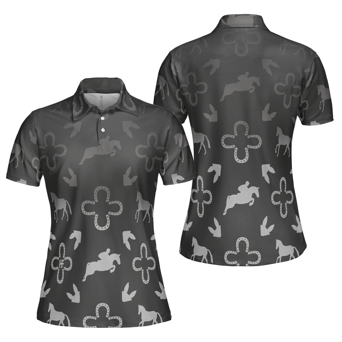 Luxury Equestrian Shirt For Women Short Sleeve Women Polo Shirt - 1