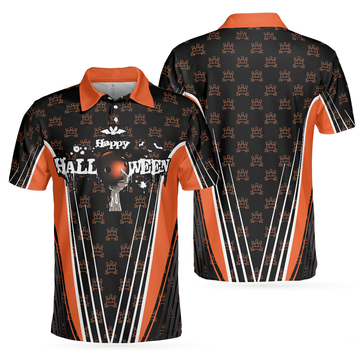 Happy Halloween And Happy Bowling Polo Shirt V2 Short Sleeve Bowling Shirt For Men - 1