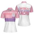 Physical Education Teacher Short Sleeve Women Polo Shirt Physical Education Teacher Appreciation Gift - 1