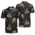 Tiger With Palm Leaves Tropical Tiger Polo Shirt Short Sleeve Tiger Shirt For Men Tiger Shirt Men Gift Idea - 1