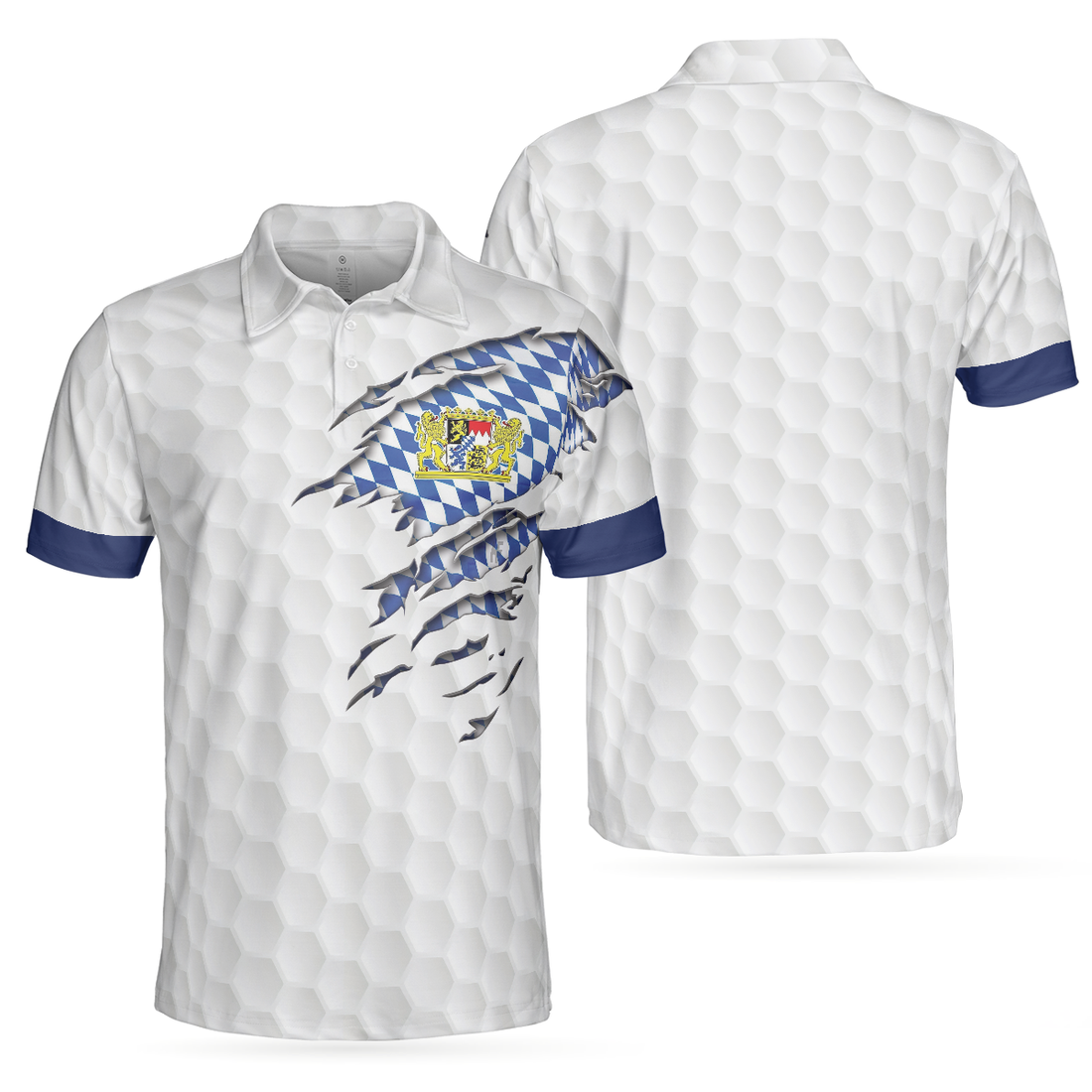 Bavaria Flag Golf Polo Shirt - 1