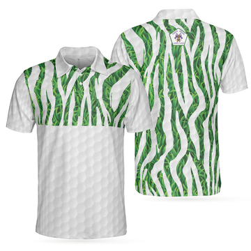 Tiger Pride Lawn Care Tiger Pattern Golf Polo Shirt - 1