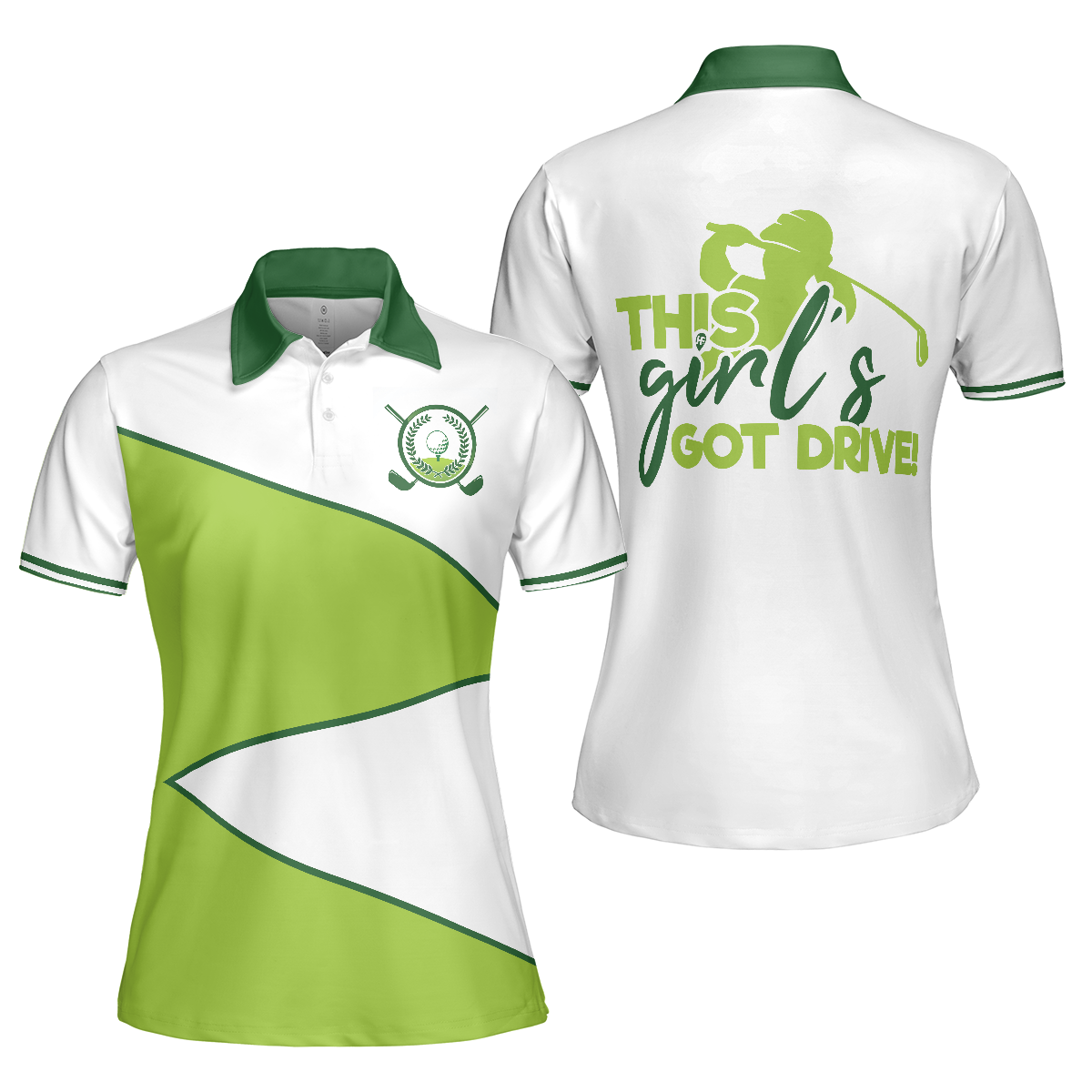 This Girls Got Drive Golf Short Sleeve Women Polo Shirt - 4