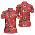 Rodeo Seamless Pattern Short Sleeve Women Polo Shirt - 1