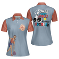 Grab Your Balls We Are Going Bowling Short Sleeve Women Polo Shirt Funny Bowling Shirt For Women Ladies Bowling Gift - 1