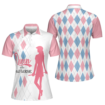 Queen Of The Golf Course Short Sleeve Women Polo Shirt - 1