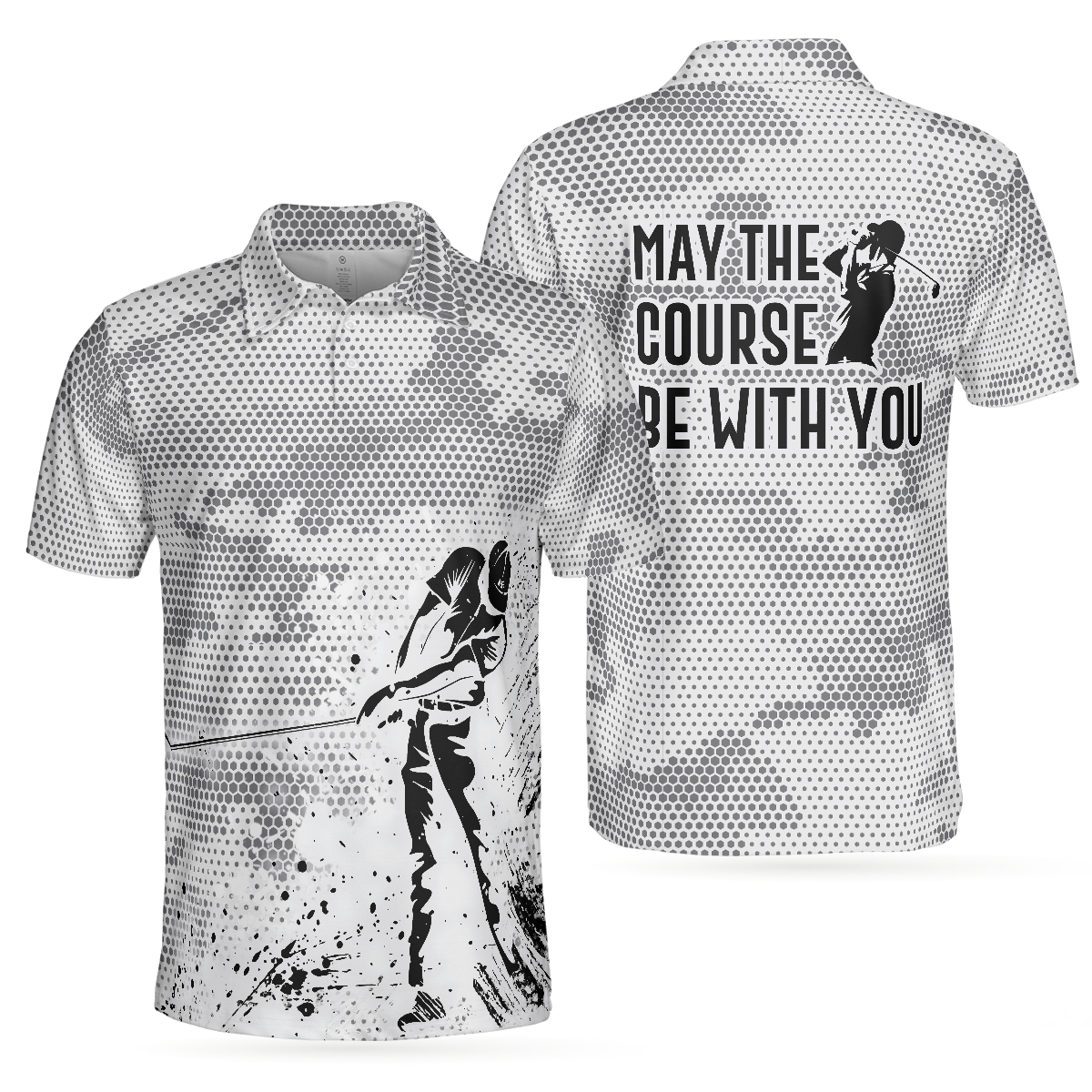 May The Course Be With You Golf Polo Shirt - 1