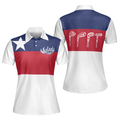 Lady Squad Texas Short Sleeve Women Polo Shirt Texas Golf Shirt For Women - 1