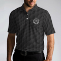 Pray For Birdie Golfing Skeleton Polo Shirt Black Golf Pattern Skull Polo Shirt Best Golf Shirt For Men - 4