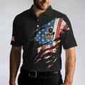 Crane Operator My Craft Allows Me To Move Anything Skull Polo Shirt American Flag Crane Operator Shirt For Men - 5