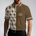 Gopher Meet Me At The 19th Hole Short Sleeve Polo Shirt Argyle Pattern Polo Shirt Best Golf Shirt For Men - 4