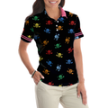 Golf Skull Women Shirt V1 Short Sleeve Women Polo Shirt - 4