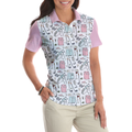 Golf Life In Pink V2 Short Sleeve Women Polo Shirt - 4