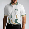 Evolution Of The Golf White Short Sleeve Polo Shirt Lets Par Tee Polo Shirt Best Golf Shirt For Men - 5