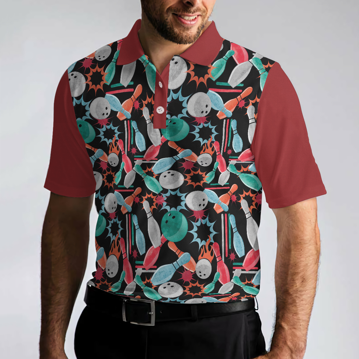 Sleep With A Bowler Youll Be Amazed Polo Shirt Colorful Tenpin Bowling Shirt Design Best Gift Idea For Bowlers - 5