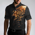 Agent Orange Dioxin A Slow Walk With Death Polo Shirt Black Reaper American Flag Polo Shirt For Men - 5