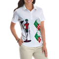 Kiss My Putt Golf Short Sleeve Women Polo Shirt - 4