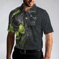 Skull Tennis Polo Shirt Scary Skull Graphic Tennis Shirt For Tennis Lovers Halloween Tennis Gift Idea - 4