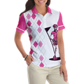 Never Underestimate A Woman Who Loves Golf Short Sleeve Women Polo Shirt - 4