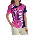 Lady Squad Golf Girl V2 Short Sleeve Women Polo Shirt Pink Golf Shirt For Ladies Cool Golf Gift For Women - 5