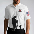 US Veteran Lest We Forget Polo Shirt Military American Flag Golf Shirt For Men - 5