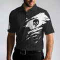 Im A Golf Pro Golf Polo Shirt Black And White Skull Golf Shirt For Men Basic Golf Sayings Shirt - 5