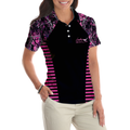 Thinning Layout Sexy Golf Girl Pink Camouflage Pattern Golf Short Sleeve Women Polo Shirt Best Golf Ladies Shirt - 5