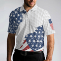 American Flag Ripped Golf Polo Shirt Simple American Golf Shirt Design Best Golf Gift Idea For American Golfers - 5