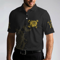 Golfing Is My Superpower Golf Polo Shirt Black Golf Club Shirt For Male Players Cool Golf Gift For Men - 5