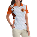 Golf I Have Two Titles Short Sleeve Women Polo Shirt Orange Leopard Golf Shirt For Ladies Gift For Golf Mom - 4