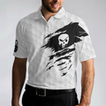 Never Underestimate An Old Man With A Golf Club Polo Shirt White Skull Polo Shirt Best Golf Shirt For Men - 4