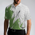 All Men Are Created Equal But Only The Best Playing Golf Polo Shirt Green And White Polo Golf Shirts For Men - 3