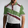 White And Green Men Golfer Golf Polo Shirt Unique Golf Shirt For Men Cool Gift For Golfers - 4