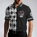 I Just Need To Go Bowling Polo Shirt Black And White Argyle Pattern Polo Shirt Best Bowling Shirt For Men - 5